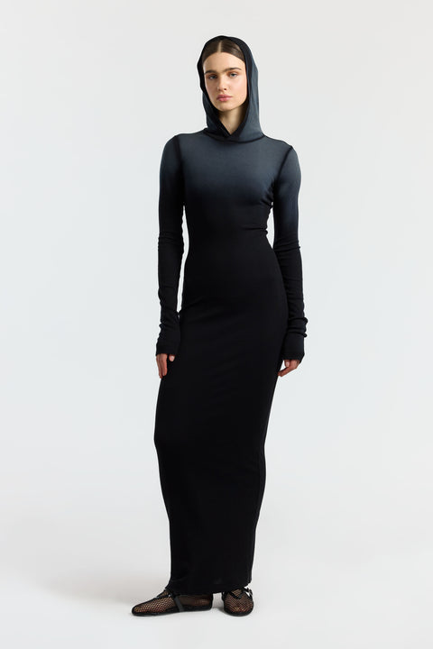Verona Hoodie Dress S / Black Cast