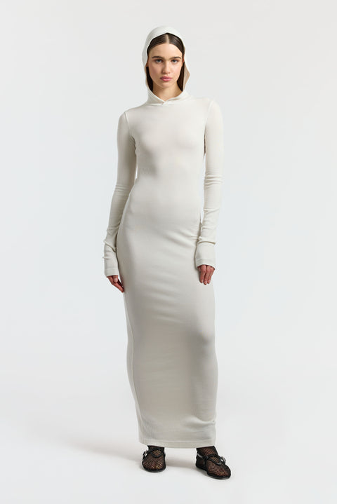 Verona Hoodie Dress L / Bone Verona Hoodie Dress L / Bone