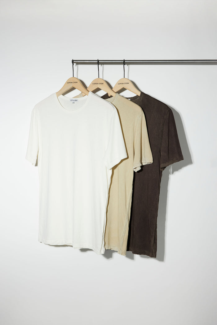 cotton citizen Classic Crewneck Tee (3-Pack) Desert Pack