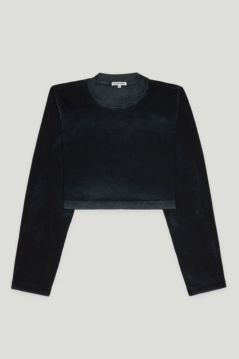 Tokyo Crop Shirt L / Vintage Black