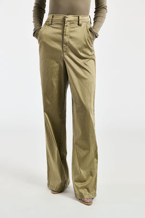 UP! Women's Cotton Stretch Sateen Pant